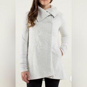 Lululemon Womens Gratitude Wrap French Terry Sweater jacket Size 4